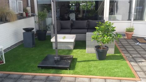 Kunstgras op dakterras